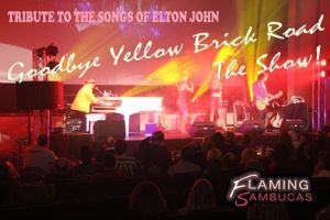 The Flaming Sambucas - Elton Show Live Shot sm - KMPR - The Clothesline